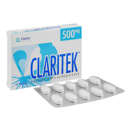 Picture of Claritek 500mg Tab 1x10s